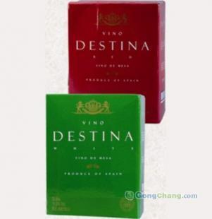 品味陽(yáng)光西班牙 蒂斯提娜干白葡萄酒3L利樂(lè)裝特價(jià)促銷